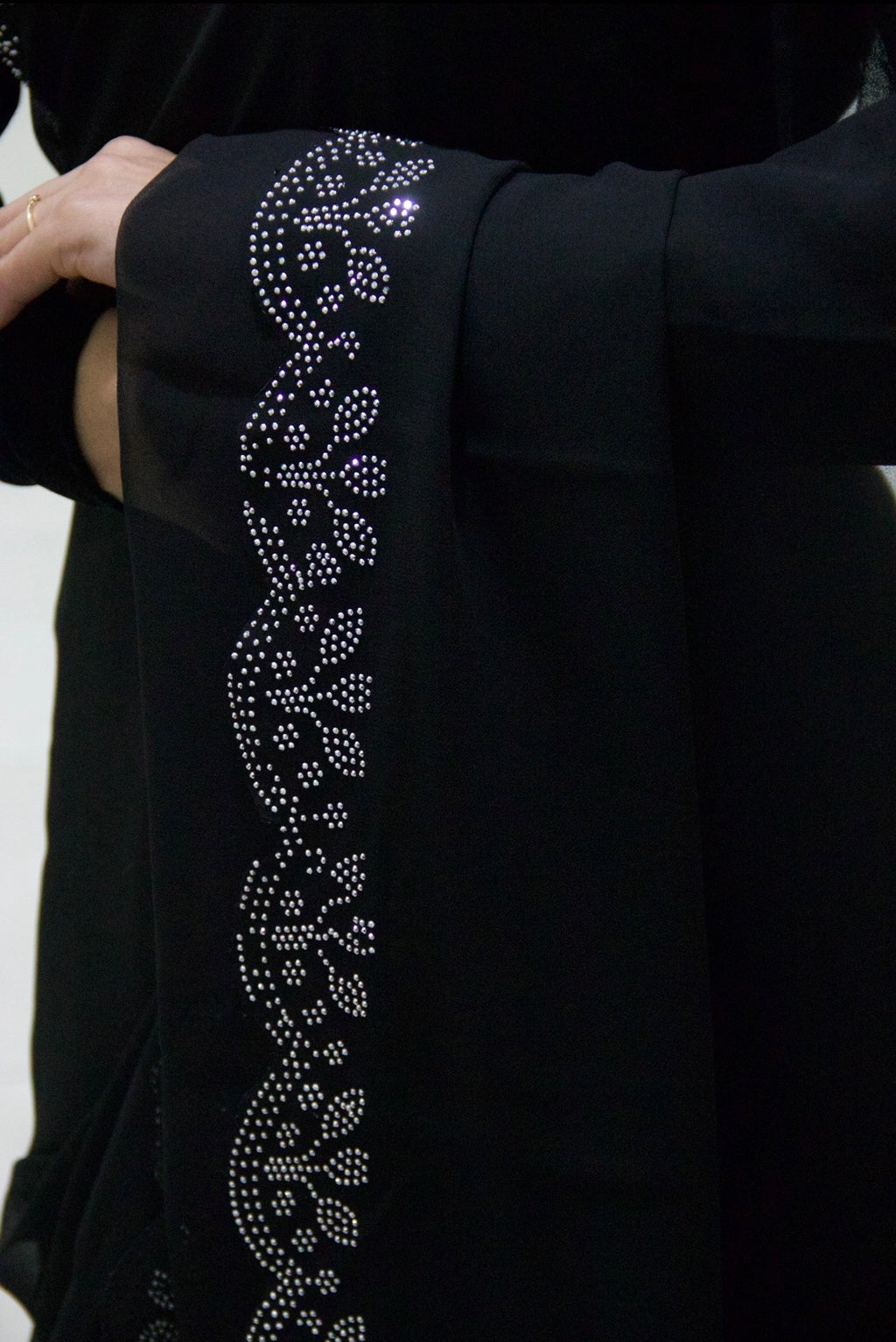 Classic Black Embellished Saree